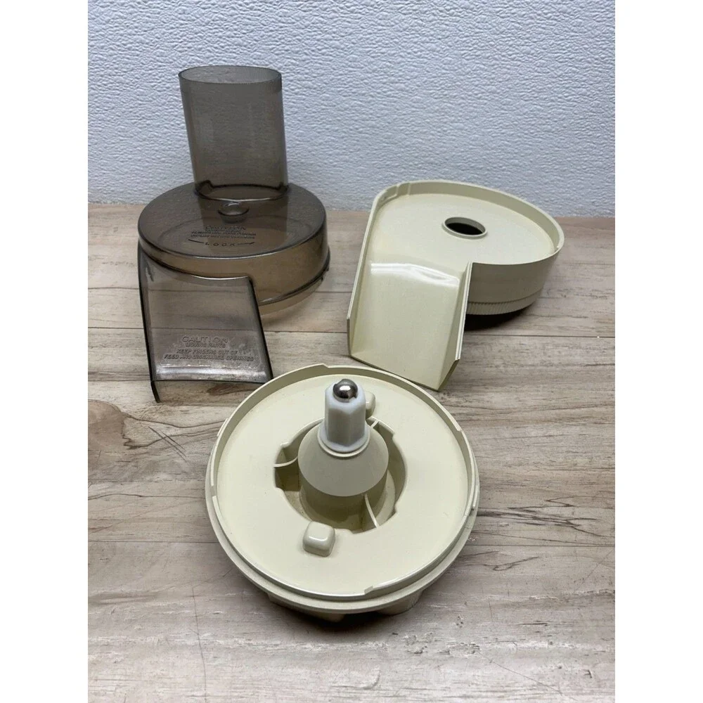 1980s Oster Regency Kitchen Center Food Processor Attachment With 2 Shred Blades